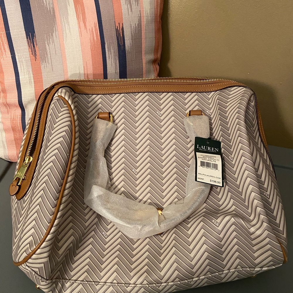 Lauren Ralph Lauren barrel satchel